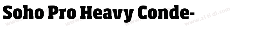 Soho Pro Heavy Conde字体转换 Soho Pro Heavy Conde字体转换